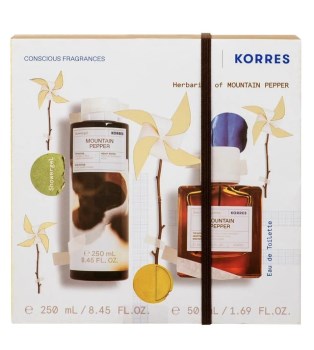 Korres Set Herbarium of Mountain Pepper Αφρόλουτρο 250ml + Mountain Pepper Eau De Toilette Ανδρικό Άρωμα 50ml
