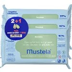 Mustela Promo Cleansing Wipes Μωρομάντηλα Καθαρισμού με Βιολογικό Αβοκάντο,  (3x60τεμ) (2+1 Δώρο)