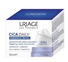 Uriage Cica Daily Repairing Cream Concentrate Refill Επανορθωτική Κρέμα Προσώπου Ανταλλακτικό, 50ml