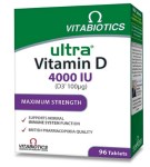 Vitabiotics Ultra Vitamin D 4000 IU Συμπλήρωμα Διατροφής για το Ανοσοποιητικού Συστήματος, 96tabs