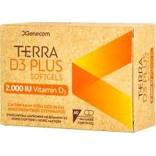 Genecom Terra D3 Maximum Plus 4000iu, 60softgels