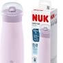 NUK Mini-Me Flip Παγουράκι 500 ml από ανοξείδωτο ατσάλι με ρύγχος 2 σε 1 Λιλά