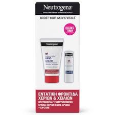 Neutrogena Set Hand Cream Unscented Συμπυκνωμένη Κρέμα Χεριών χωρίς Άρωμα, 75ml & Lipcare Ενυδατικό Στικ Χειλιών, 4,8gr Special Price