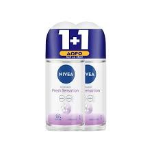 Nivea Fresh Sensation Roll-On Γυναικείο Αποσμητικό 50ml 1+1