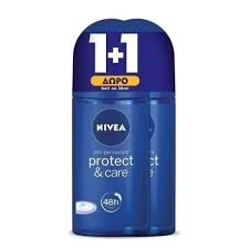Nivea Promo Deodorant Protect & Care Roll-On 50ml 1+1 Δώρο