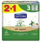 Septona Ecolife Promo Βιοδιασπώμενα Μαντηλάκια με Καλέντουλα, (3x60τεμ), 180τεμ (2+1 Δώρο)