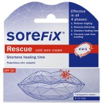 Sorefix Rescue Cream SPF30 (6ml) - Διαφανής Κρέμα για τη Θεραπεία του Επιχείλιου Έρπητα