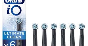 Oral-B iO Ultimate Clean Ανταλλακτικές Κεφαλές Ηλεκτρικής Οδοντόβουρτσας Μαύρο, 6τεμ