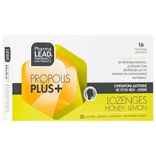Pharmalead Propolis Plus+ Honey-Lemon, 16lozenges