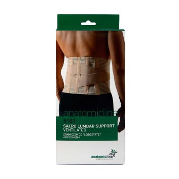 Anatomic Line 5154 Ελαστική Μετεγχειρητική Ζώνη Μέσης με Μπανέλες Ύψους 20cm σε Μπεζ χρώμα XL