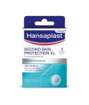 Hansaplast Second Skin Protection XL Προηγμένα Υδροκολλοειδή Επιθέματα 3 Τεμάχια 6x7cm