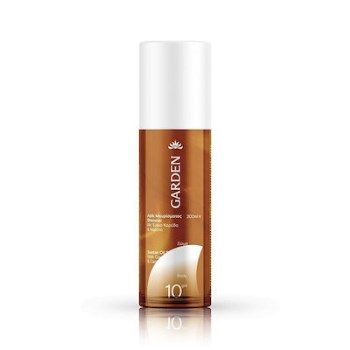 Garden Suntan Oil Shimmer Αντηλιακό Λάδι για το Σώμα SPF10 200ml