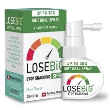 Amhes Pharma Diet Oral Spray Losebig Stop Snacking Spray Mint Συμπλήρωμα Διατροφής γαι Αδυνάτισμα με Γεύση Μέντα, 30ml