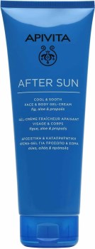 Apivita After Sun Δροσιστική Καταπραϋντική Κρέμα Τζελ Για Πρόσωπο & Σώμα Σύκο, Αλόη & Πρόπολη 200ml