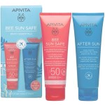 Apivita Promo Bee Sun Safe Face & Body Milk SPF50, 100ml & Cool & Sooth Face & Body Gel Cream, 100ml