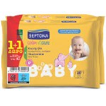 Septona Promo (1+1) Calm N' Care Μωρομάντηλα Χαμομήλι, 2x20τεμ