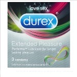 Durex Προφυλακτικά Extended Pleasure με Επιβραδυντικό 3τμχ