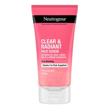 Neutrogena Clear & Radiant Face Scrub Απολεπιστικό Προσώπου με Vitamin C & Pink Grapefruit, 150ml