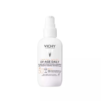 Vichy Capital Soleil SPF50+ UV-Age Daily Maxi (80ml) - Αντιγηραντικό Αντηλιακό Λεπτόρευστης Υφής , Maxi Μέγεθος