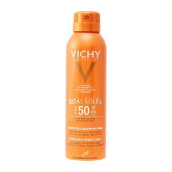 Vichy Ideal Soleil Invisible Hydrating Mist Αδιάβροχη Αντηλιακή Λοσιόν Προσώπου SPF50 σε Spray 200ml