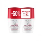 Vichy Promo Deodorant 96H Clinical Control Antiperspirant Anti-Odour Roll-On - Αποσμητικό Κατά Της Εφίδρωσης, 2x50ml
