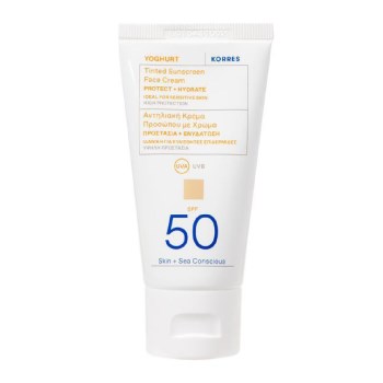 Korres Yoghurt Sunscreen Face Cream Tinted SPF 50, 50ml