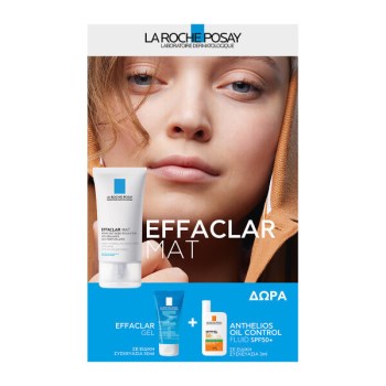 La Roche Posay Promo Effaclar Mat Cream 40ml με ΔΩΡΟ Effaclar Gel 50ml και Anthelios Oil Control Fluid
