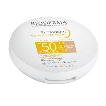 Bioderma Photoderm Compact Mineral Light SPF50+ Αντηλιακή Πούδρα Προσώπου, 10gr