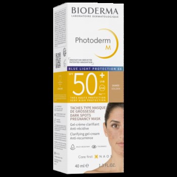 Bioderma Photoderm M Light Spf50+ Tinted Protective Cream Αντιηλιακό Προσώπου με Χρώμα, 40ml