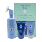 Camomilla Blu My Sensitive Skin Kit with Soft Mousse, 100ml & Silk Mask, 30ml & Blu Cream, 30ml