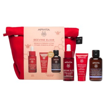 Apivita Promo Beevine Elixir Firming Activating Lift Serum (30ml), Wrinkle & Firmness Lift Light Cream (10ml) & Cleancer (75ml)