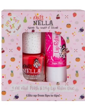 Miss Nella Nail Polish & Lip Balm Duo σε διάφορες αποχρώσεις
