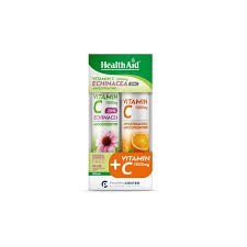 Health Aid Promo Pack Vitamin C 1000mg Echinacea Zinc, 20tabs & Vitamin C 1000mg, 20tabs