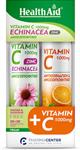 Health Aid Promo Pack Vitamin C 1000mg Echinacea Zinc, 20tabs & Vitamin C 1000mg, 20tabs