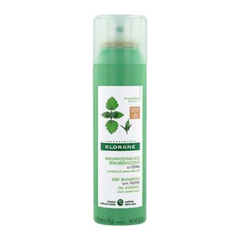 Klorane Dry Shampoo Oil Control Tinted With Nettle & Vitamin E 150ml - Ξηρό Σαμπουάν Με Χρώμα Για Λιπαρά Μαλλιά