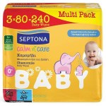 Septona Calm n' Care Μωρομάντηλα για Βρέφη με Χαμομήλι Multipack, 3x80τμχ