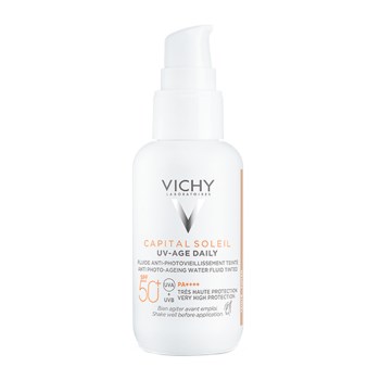 Vichy Capital Soleil UV-AGE Daily Pigment Αντηλιακή Λοσιόν Προσώπου SPF50+ με Χρώμα Medium 40ml