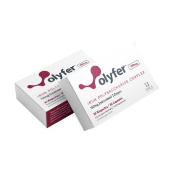 Virtus Pharma Olyfer Iron Polysaccharide Complex Σύμπλεγμα Σιδήρου Πολυσακχαρίτη 150mg 30 Κάψουλες