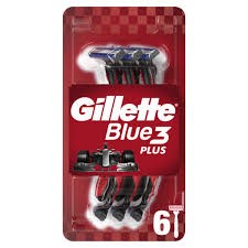 Gillette Blue 3 Plus Red Ξυραφάκια μιας Χρήσης, 3τεμ