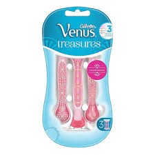 Gillette Venus Treasures 3τμχ Pink Design Edition
