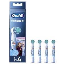 Oral-B Pro Kids Frozen Ανταλλακτικές Κεφαλές Παιδικής Ηλεκτρικής Οδοντόβουρτσας 3y+, 4τεμ
