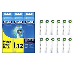 Oral-B Promo CrossAction Clean Maximiser White Edition Mega Pack Ανταλλακτικές Κεφαλές Άσπρες, 12τεμ.