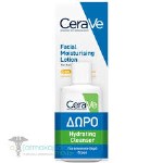 CeraVe Promo Facial Moisturising Lotion Spf50 for Normal to Dry Skin, 52ml & Hydrating Cleanser, 20ml