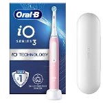 Oral-B iO 3 Magnetic Pink Ηλεκτρική Οδοντόβουρτσα+1 Κεφαλή Βουρτσίσματος+1 Θήκη Ταξιδιού