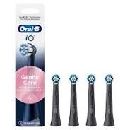 Oral-B iO Gentle Care Black Ανταλλακτικές Κεφαλές Ηλεκτρικής Οδοντόβουρτσας, 4τεμ