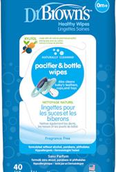 Dr. Brown's Μαντηλάκια Καθαρισμού Πιπίλας και Θηλών 40τμχ