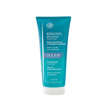 Ducray Keracnyl Gel Καθαρισμού Προσώπου για Ακνεϊκές Επιδερμίδες 200ml