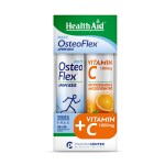Health Aid Osteoflex Fizzy 20 αναβράζοντα δισκία & Vitamin C 1000mg Γεύση Πορτοκάλι 20 αναβράζοντα δισκία