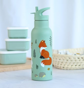 A Little Lovely Company: XL μπουκάλι με διπλό τοίχωμα από ανοξείδωτο ατσάλι 500ml -Forest Friends
