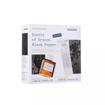 Korres Promo Black Pepper Άρωμα 50ml & Black Pepper Γαλάκτωμα Για Μετά Το Ξύρισμα 125ml